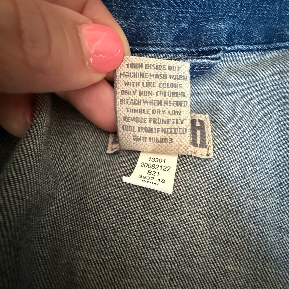 Duluth Trading Co Women’s Daily Denim Trench Size XS - Picture 7 of 12